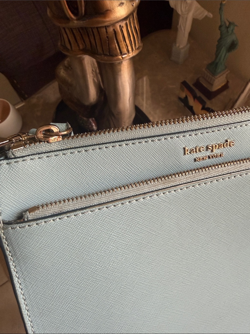 kate spade Pale Blue Leather Crossbody Bag - Picture 4 of 10